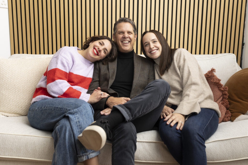 Jim and his daughters Mille and Daisy 1024x683