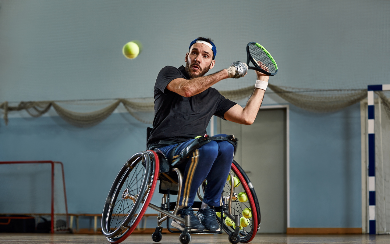 People with disabilities participating in sport