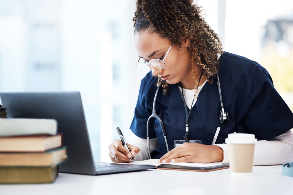 A medical student undertaking GP training