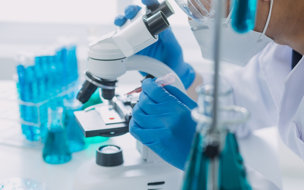 Medical cancer research undertaken in a lab