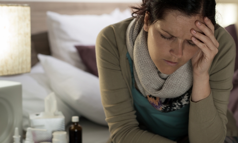 Woman with flu 0