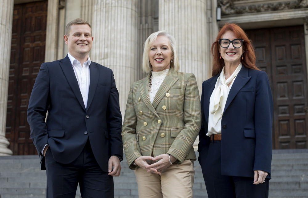 Greig Townsend Tracey Davidson and Angela Dowd of Hampden Bank photo by David Ho