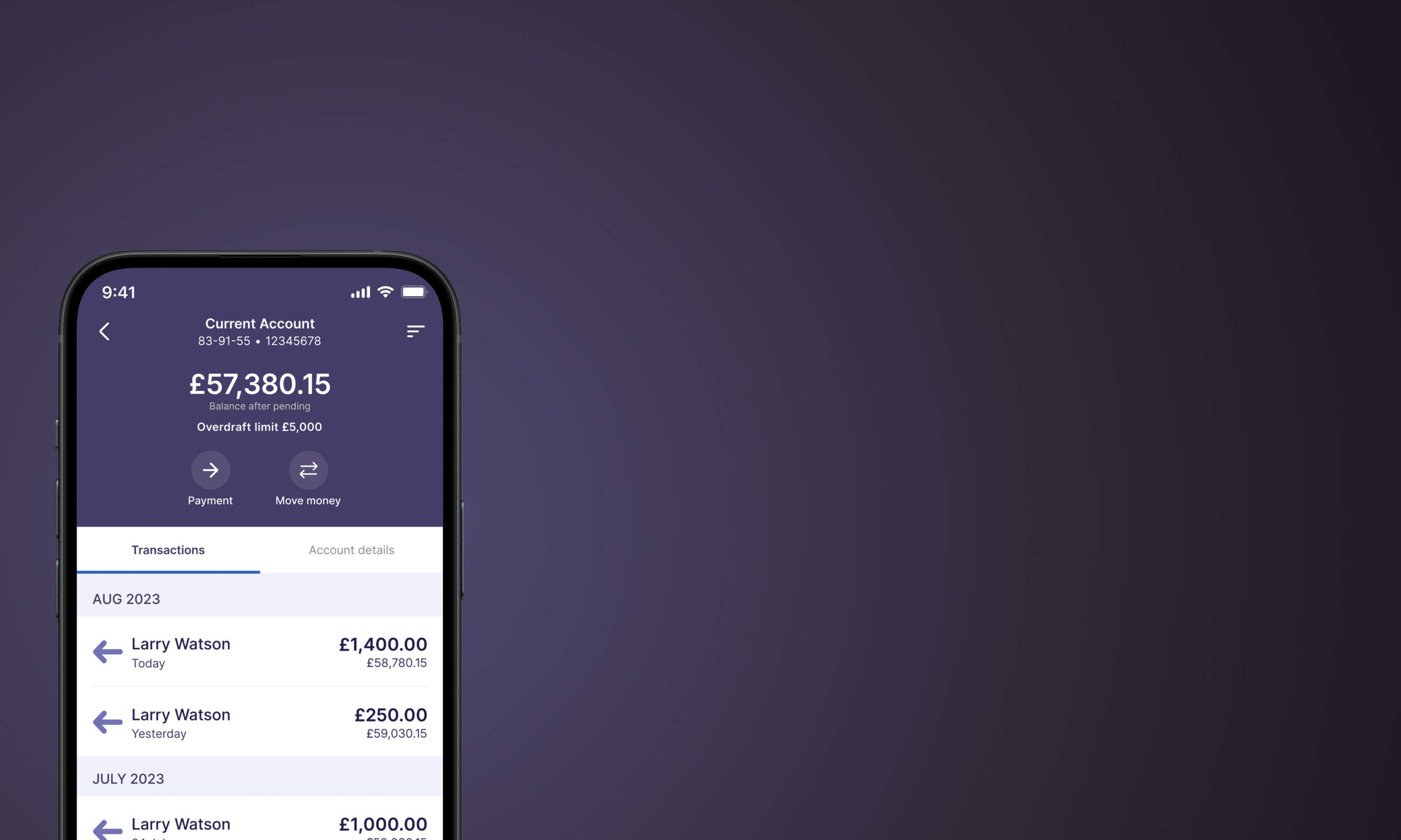 New digital banking banner