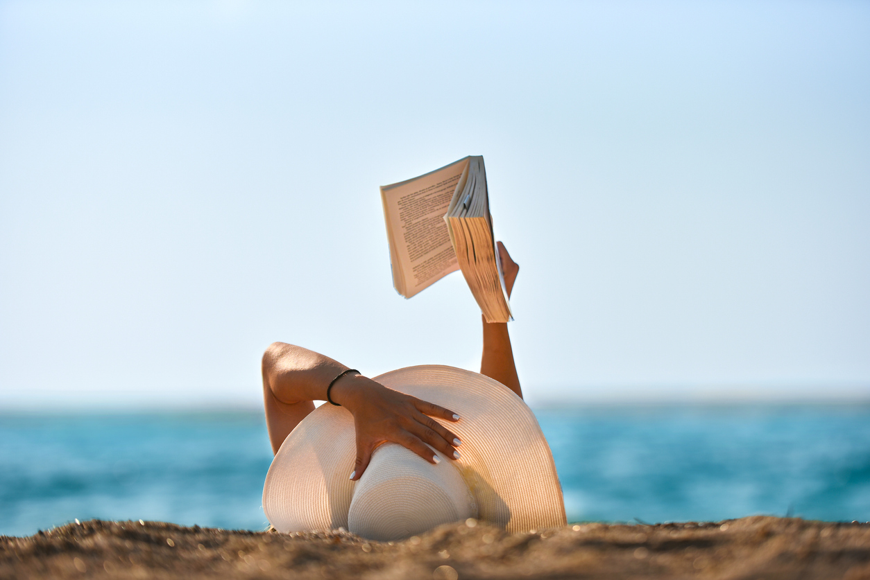 Summer reading beach