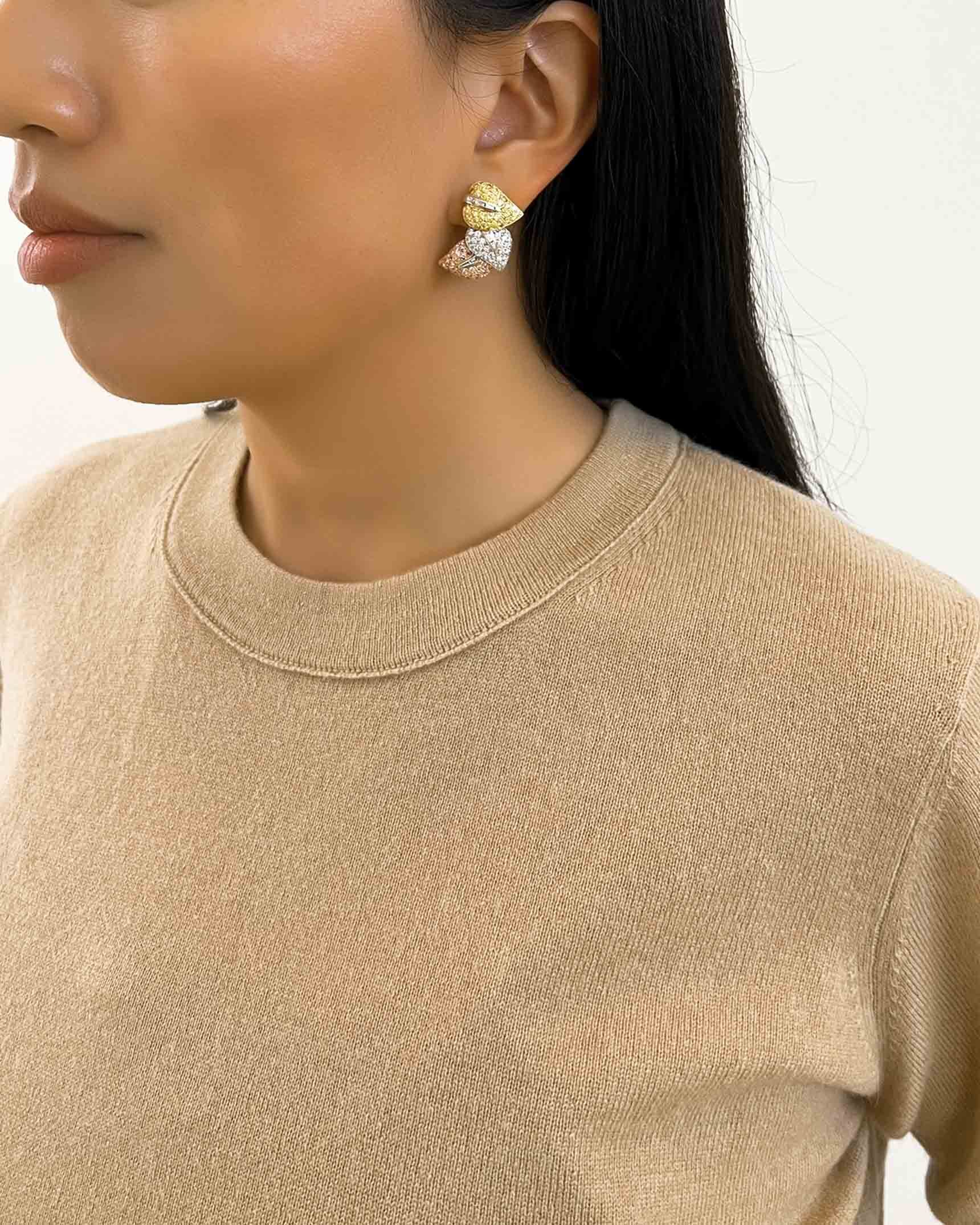 Triple Leaf Earrings EDFKK05666