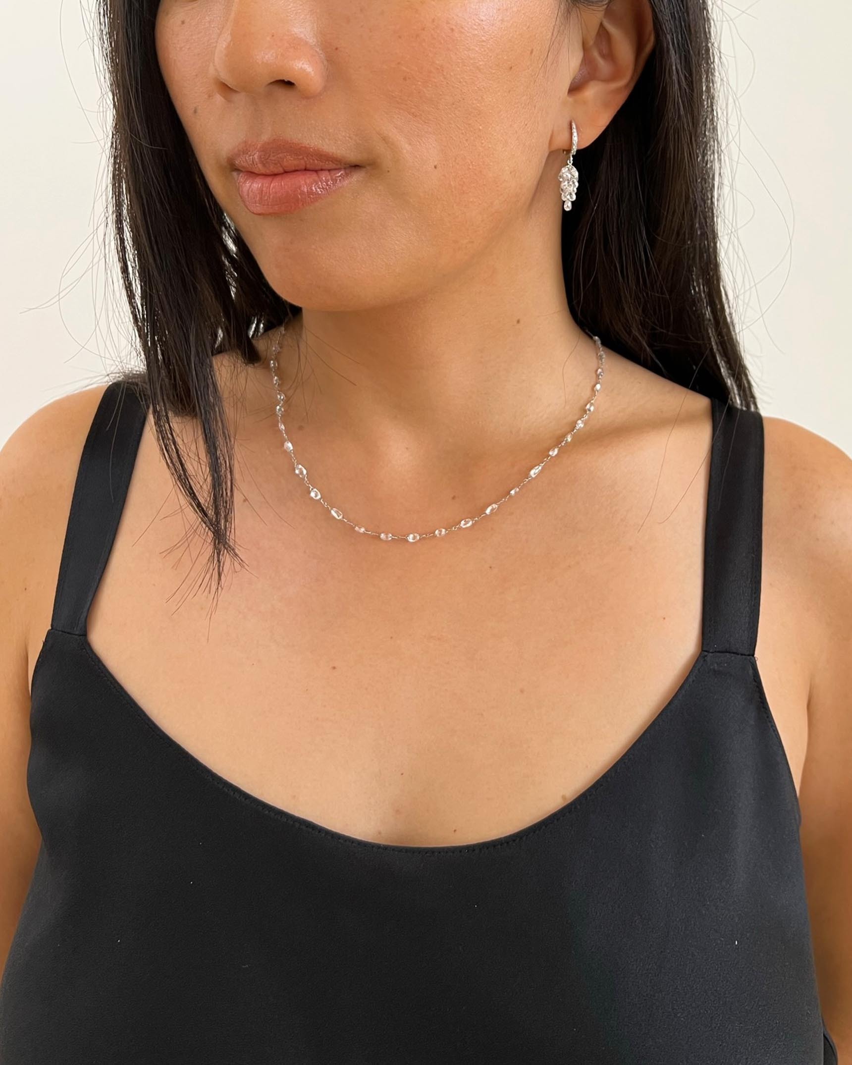 Briolette Diamond Earrings and Necklaces EDFKK04284 - NDUTK02696 - NDOTK05078