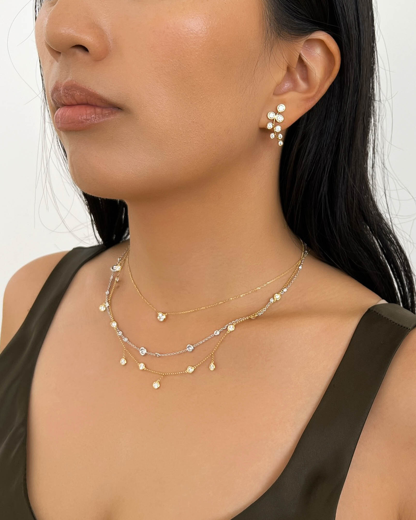 Gold and Dia Earrings and Necklaces 19747 - 20091 - PND5K05773 - NDU5K03999 - NDUTK02678