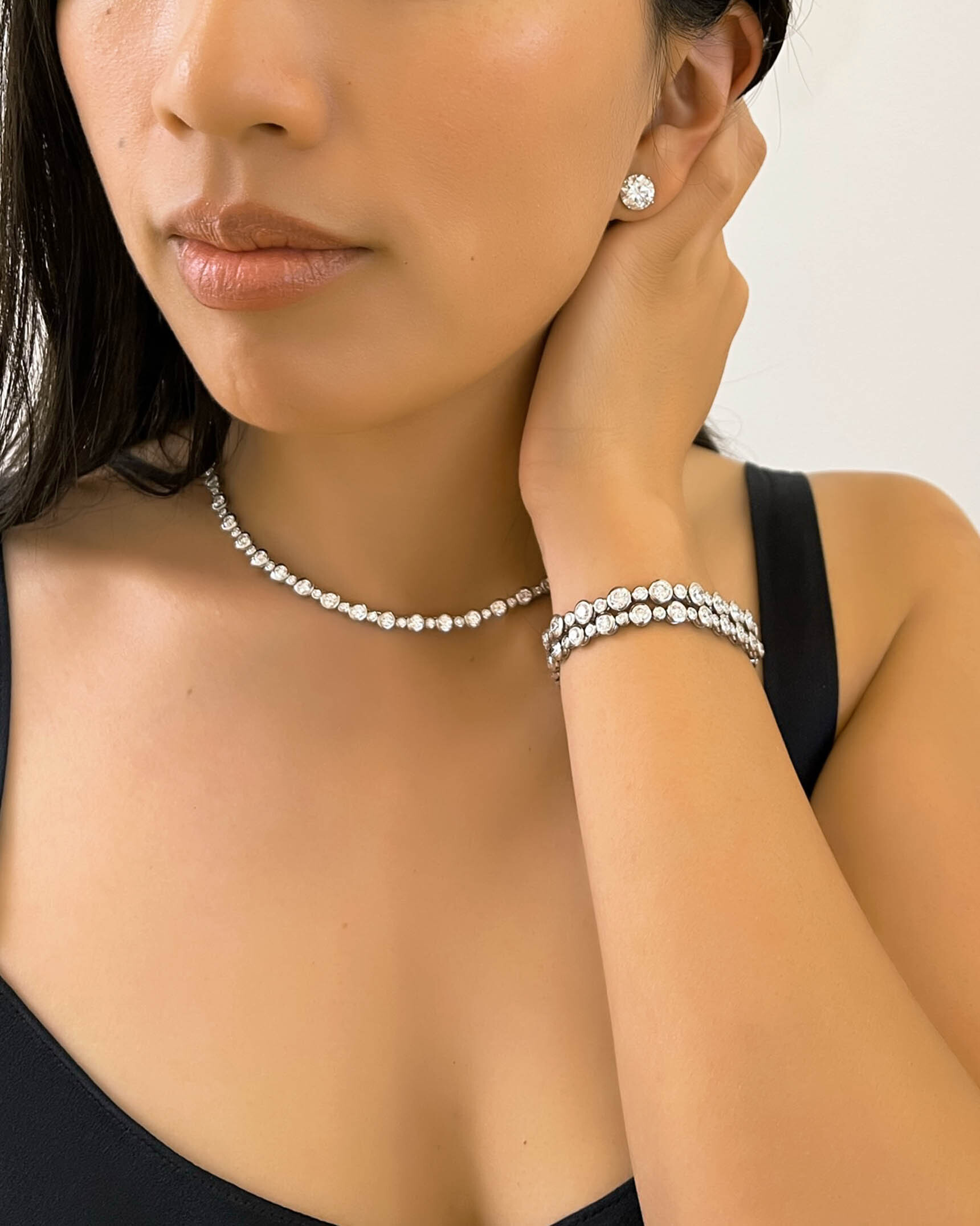 Tennis Necklace_Bracelets and Earrings NDOTK05032 - BDOTK05041 - BDOTK05050 - EDS0503597