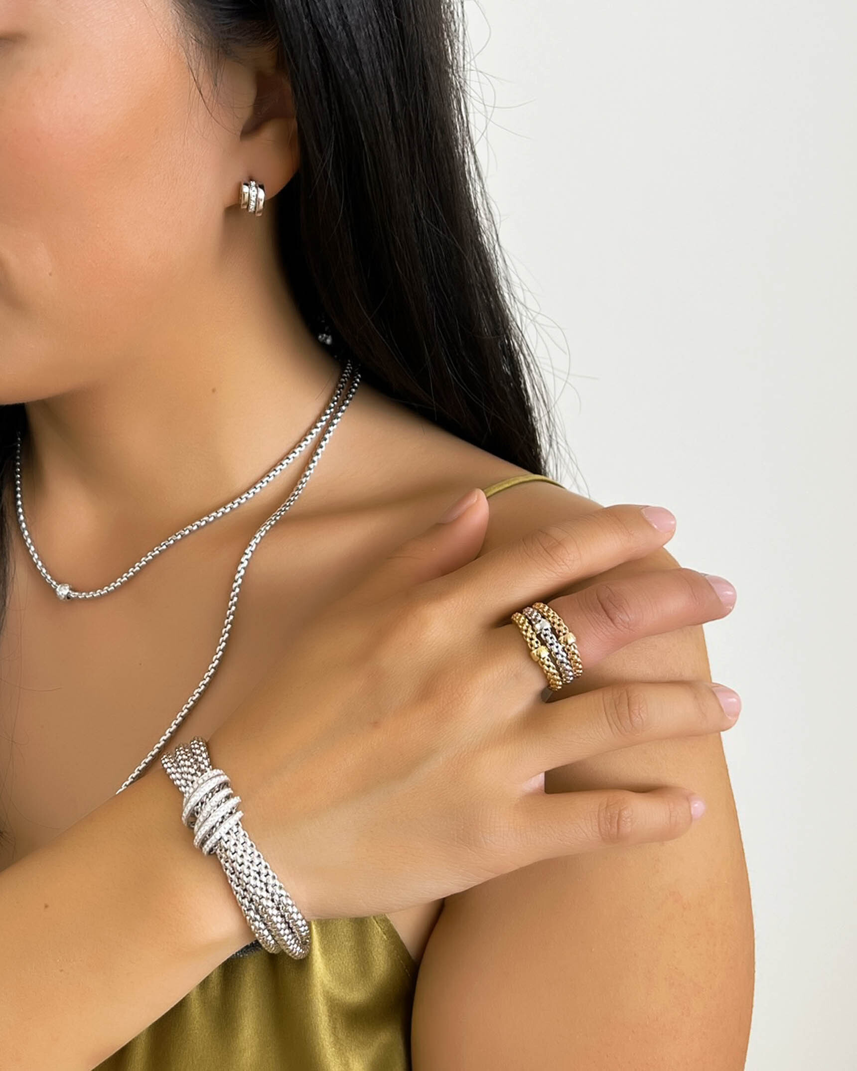 Fope Bracelet and Rings BGD00163 - RFWG00372 - RFRG00040 - RFYG00521 XX