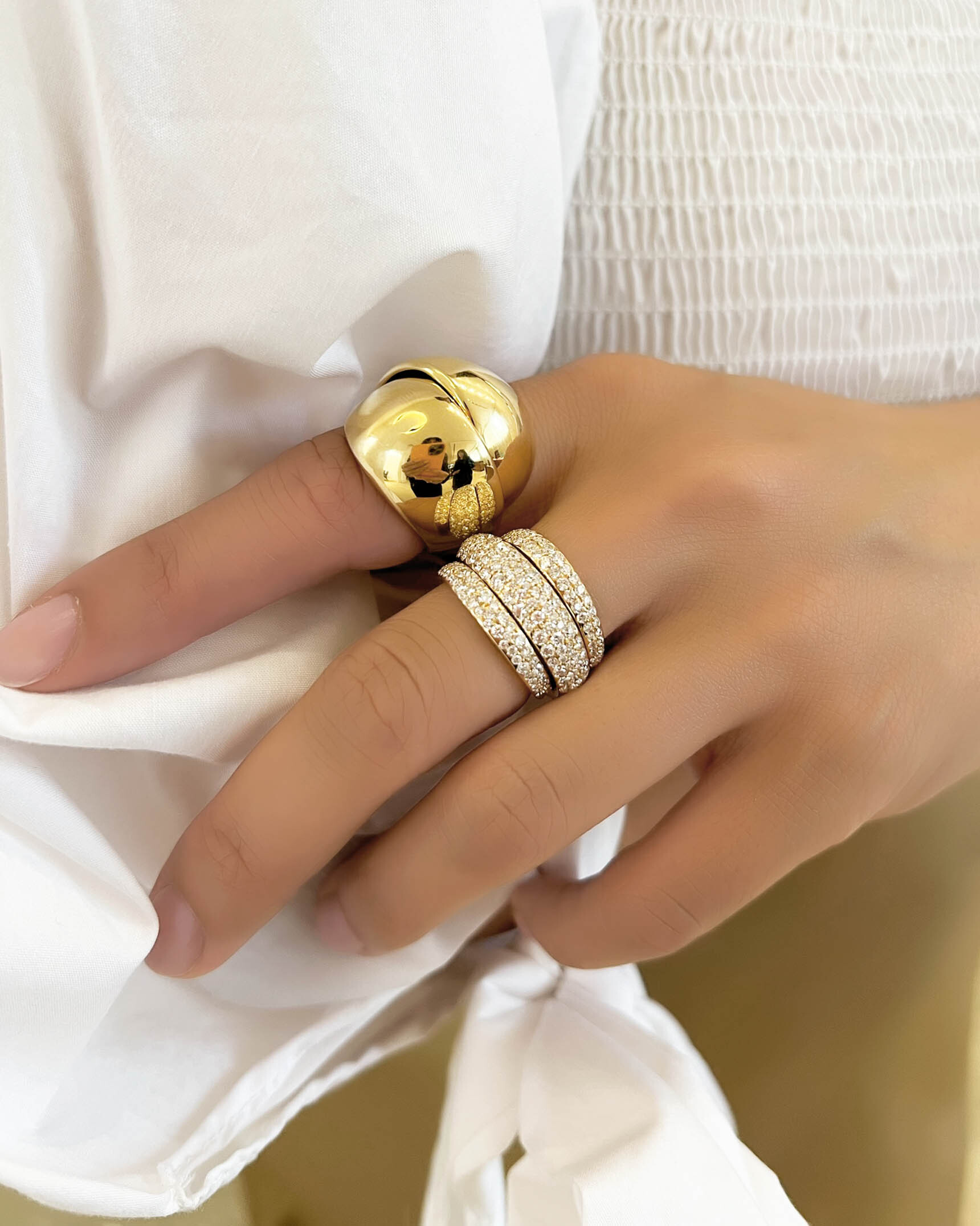 Yellow Gold Rings RFYG00562 - RFDG03971 XX