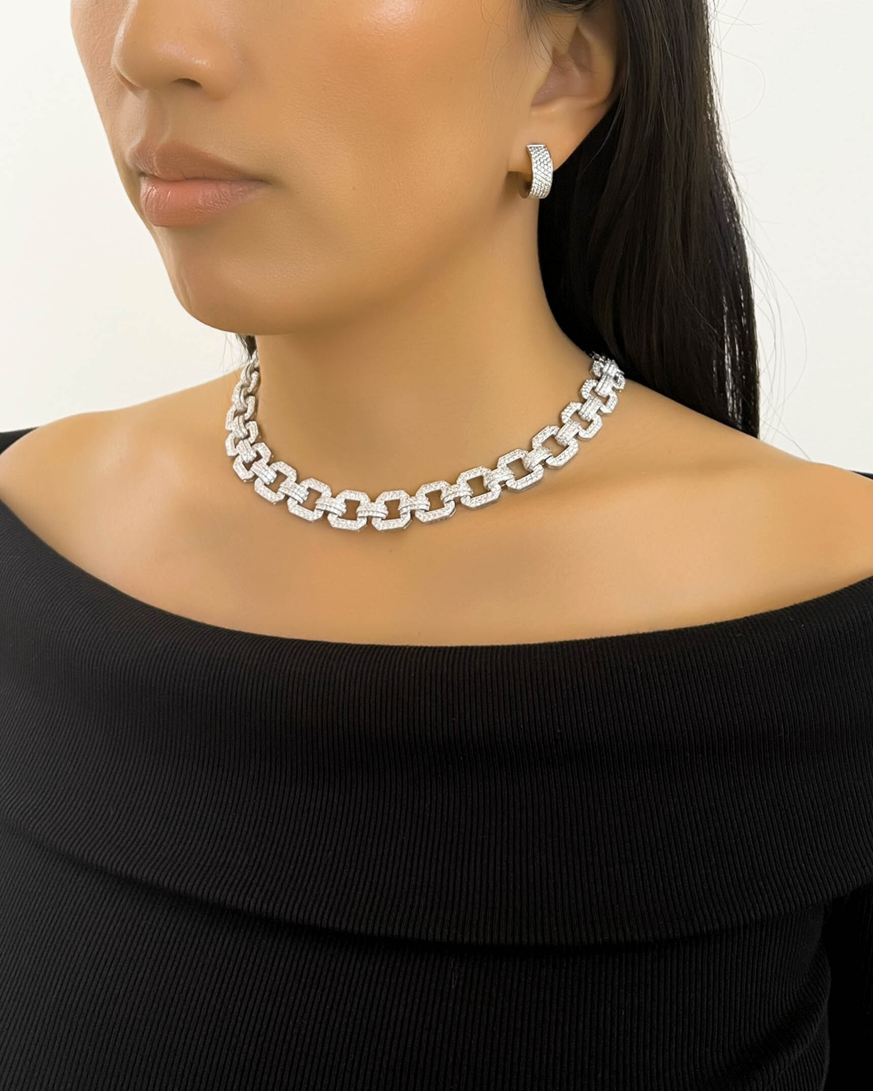 Pave Diamond Jewelry EDFKK01955 - NDOTK02696