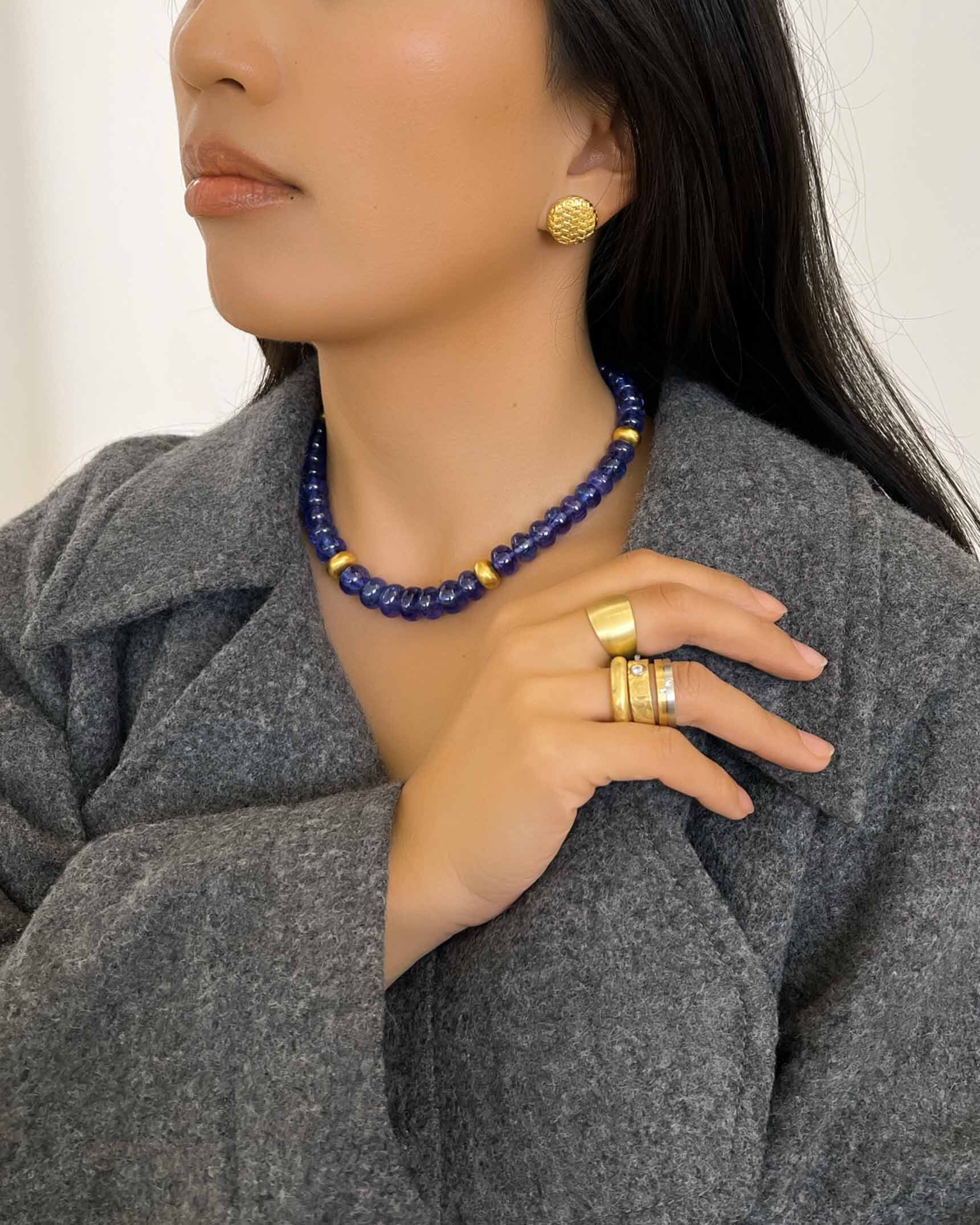 Yellow Gold and Tanzanite Jewelry EYG03267 - NCOST05586 - RWEDY02972 - RWEDY00778 - RADMM00620 - RADMM00489