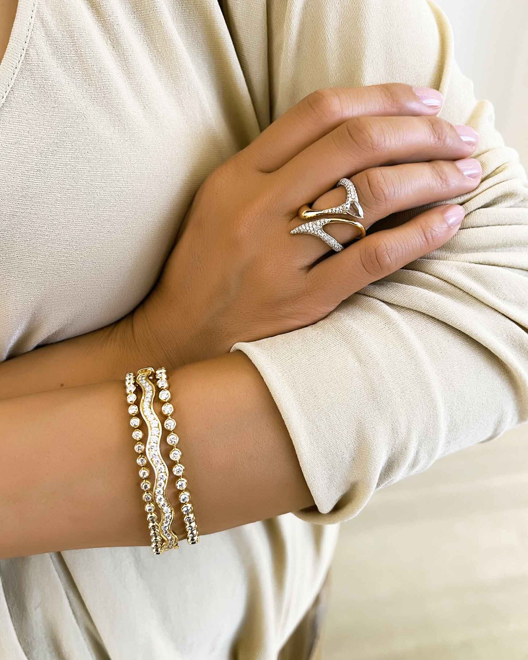 Yellow Gold and Diamond Bracelets and Ring BDOTK05185 - BGD00260 - BDUTK01759 - RFDG02785 XX