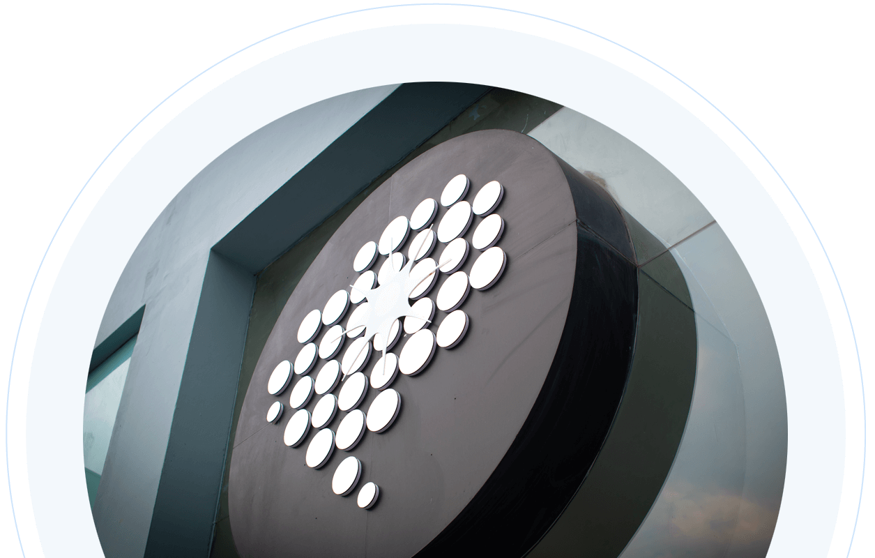 NeuroCytonix logo on building signage