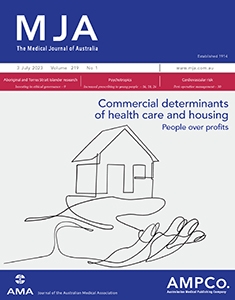 MJA 219 1 3 July cover