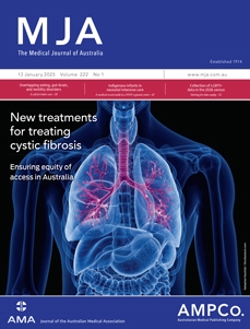 MJA 222 1 13 Jan cover