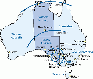 Map of Australia