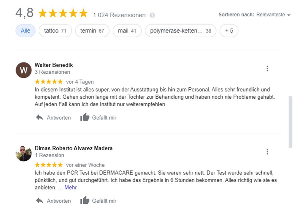 Danke für Ihr tolles Feedback