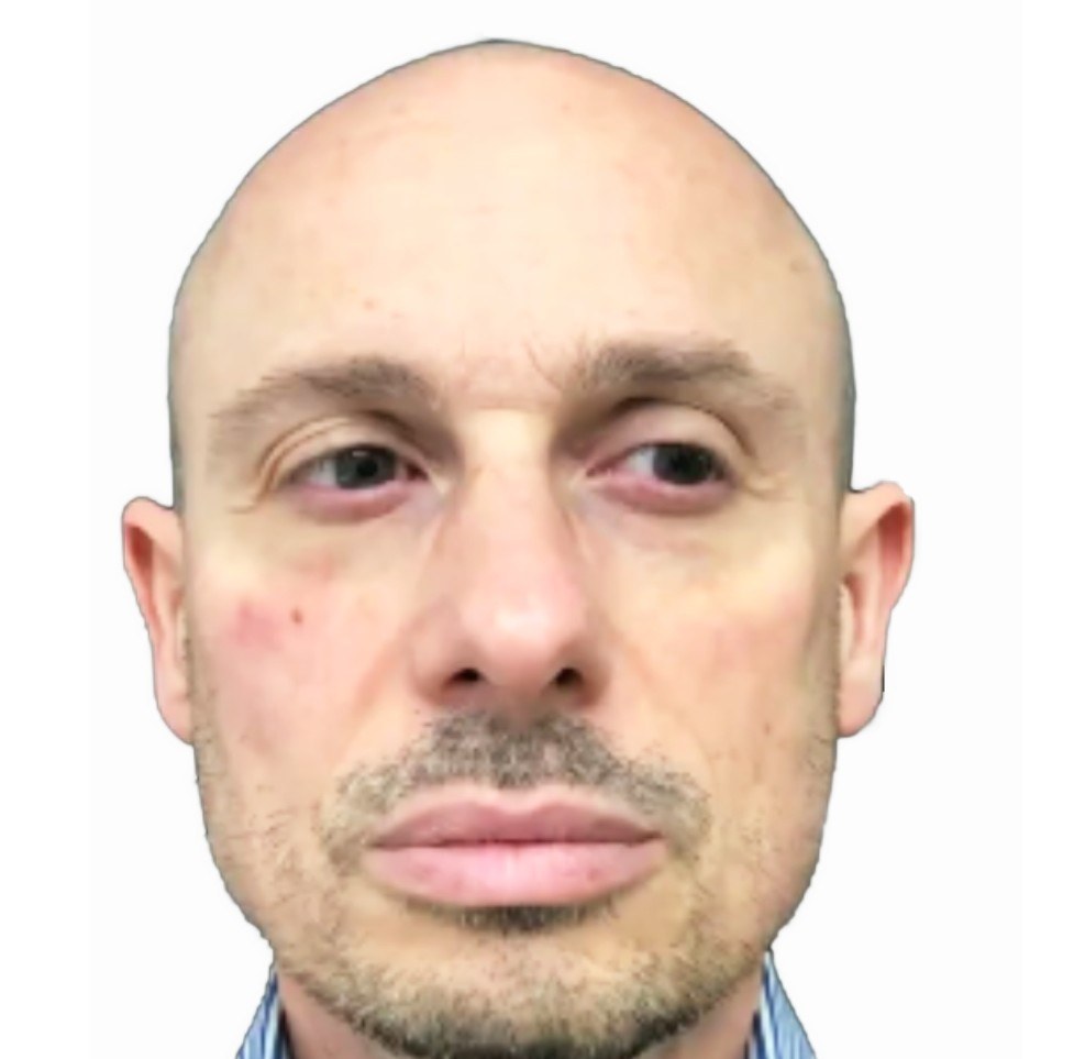 Treatment of a Man's Face — before
