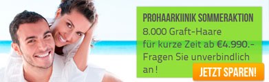 Sommeraktion Haartransplantation (abgelaufen)