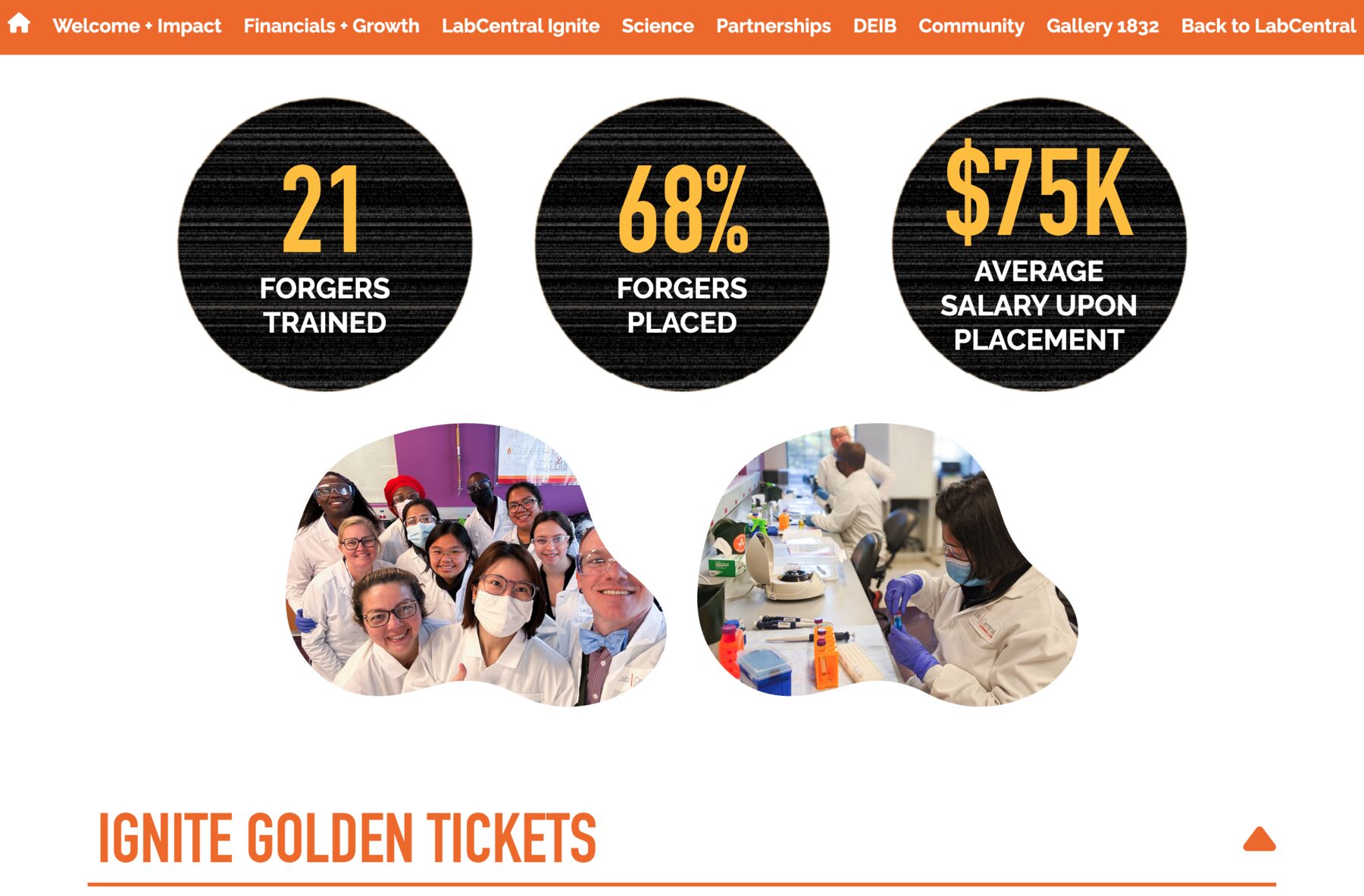 Ignite Program Sub-Site