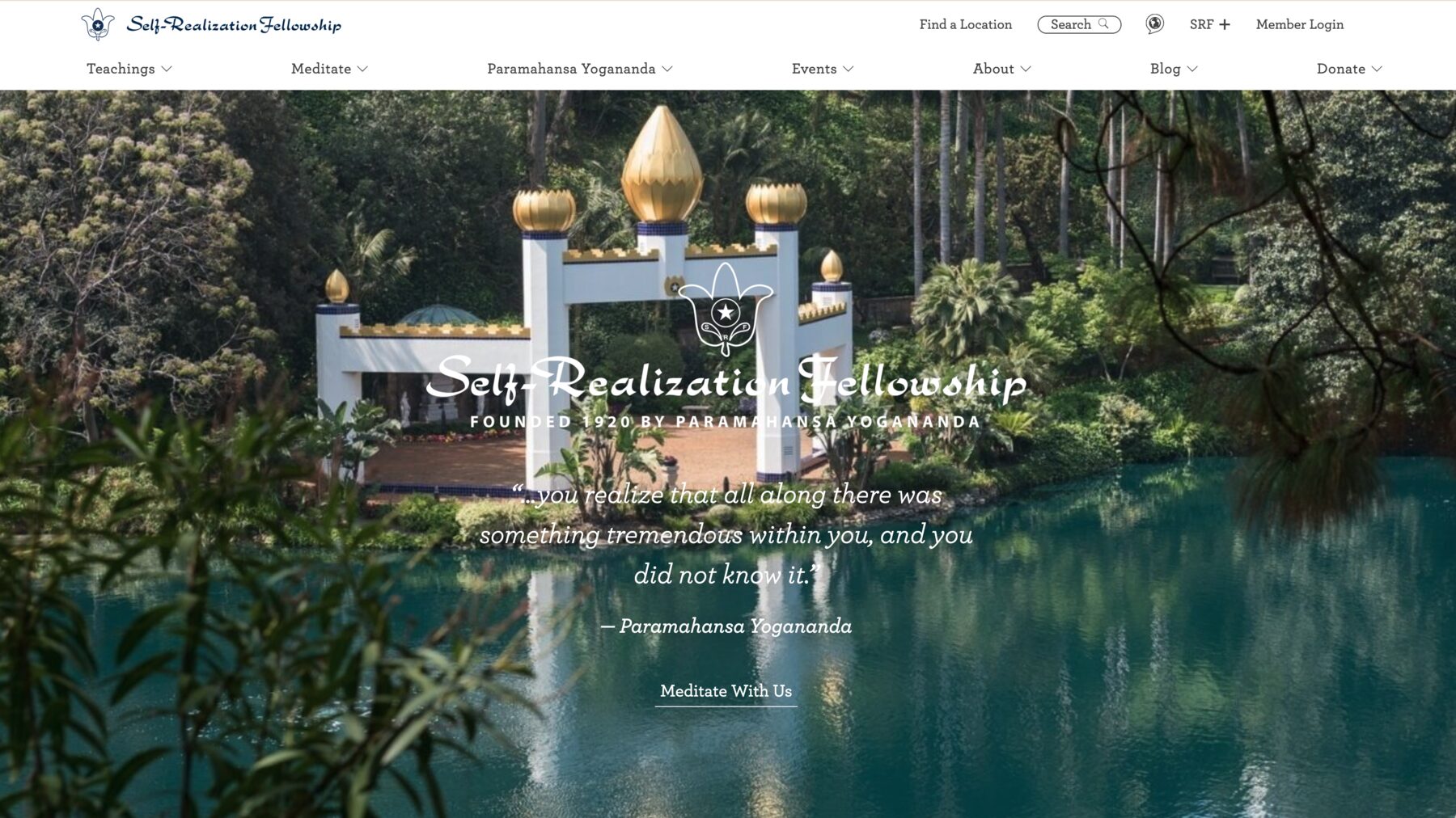 Self-realization Fellowship website