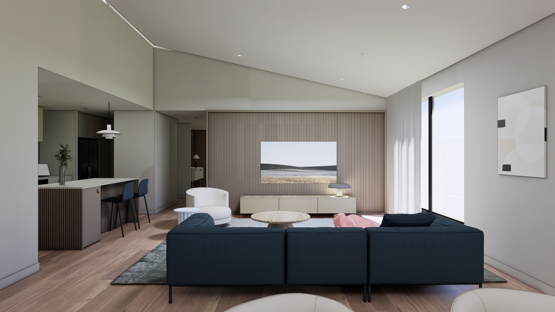 Arli Homes Lumi Nordic Light Clyde North Living Final Render