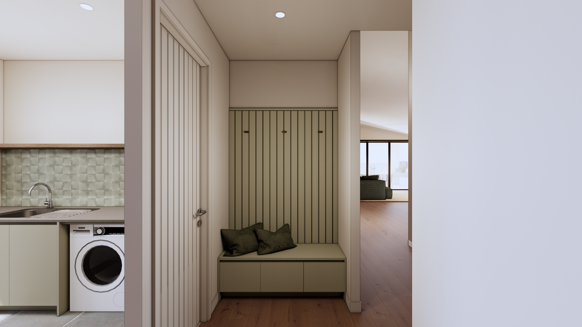 Arli Homes Lumi Tierra Clyde North Mud Room Final Render