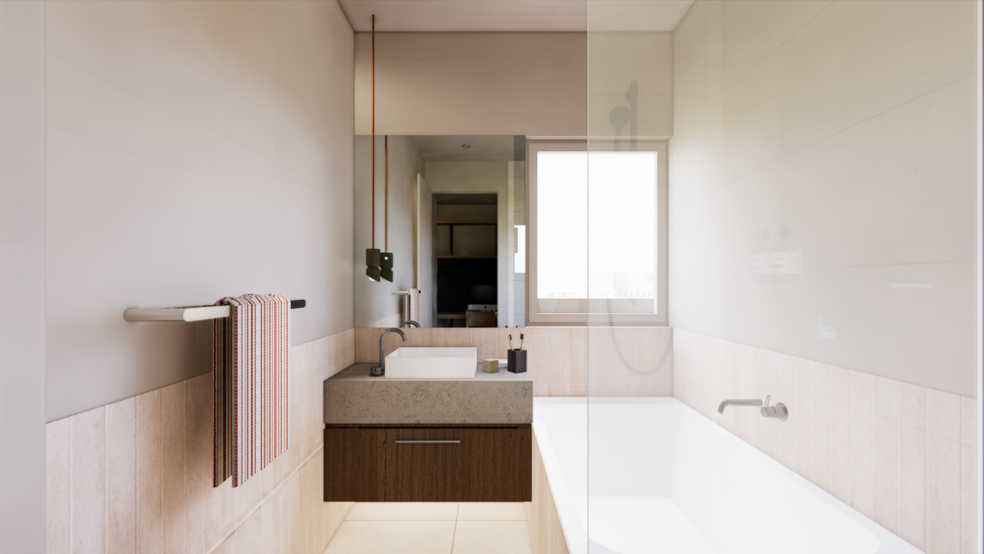 Arli Homes Lumi Wanderwell Sunbury Bathroom Final Render