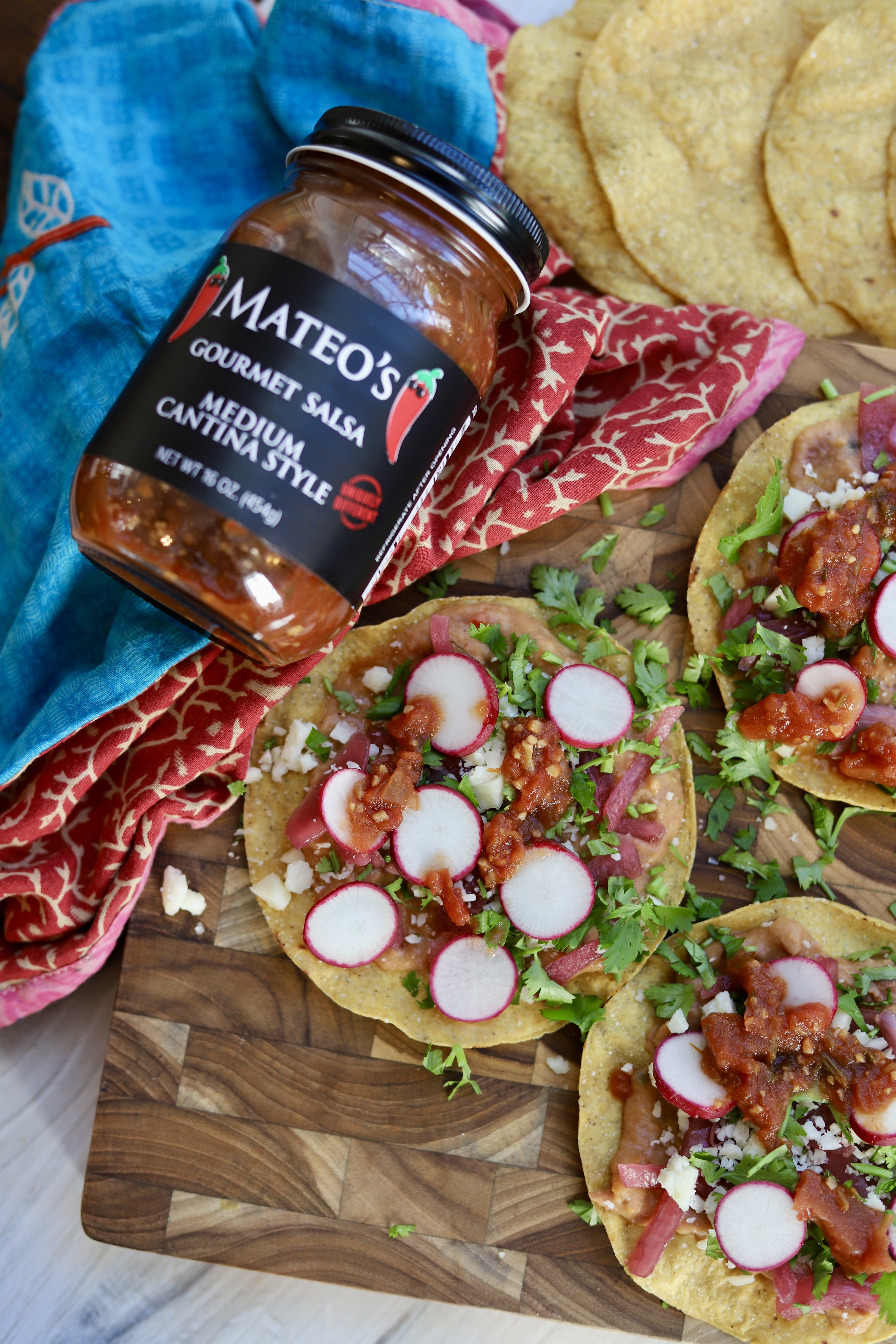 Pimento Bean Tostadas
