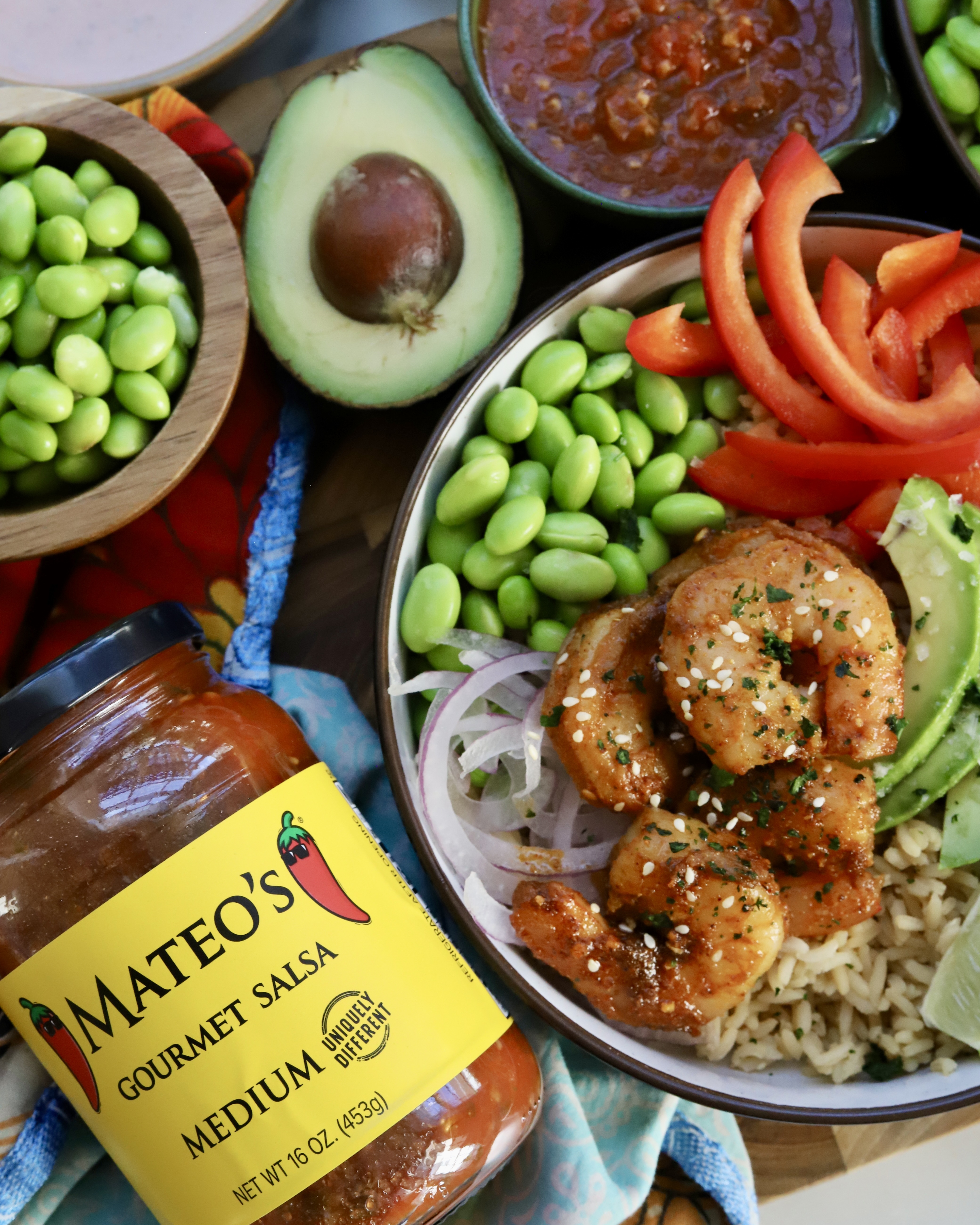 Taco Seasoned Shrimp Bowl