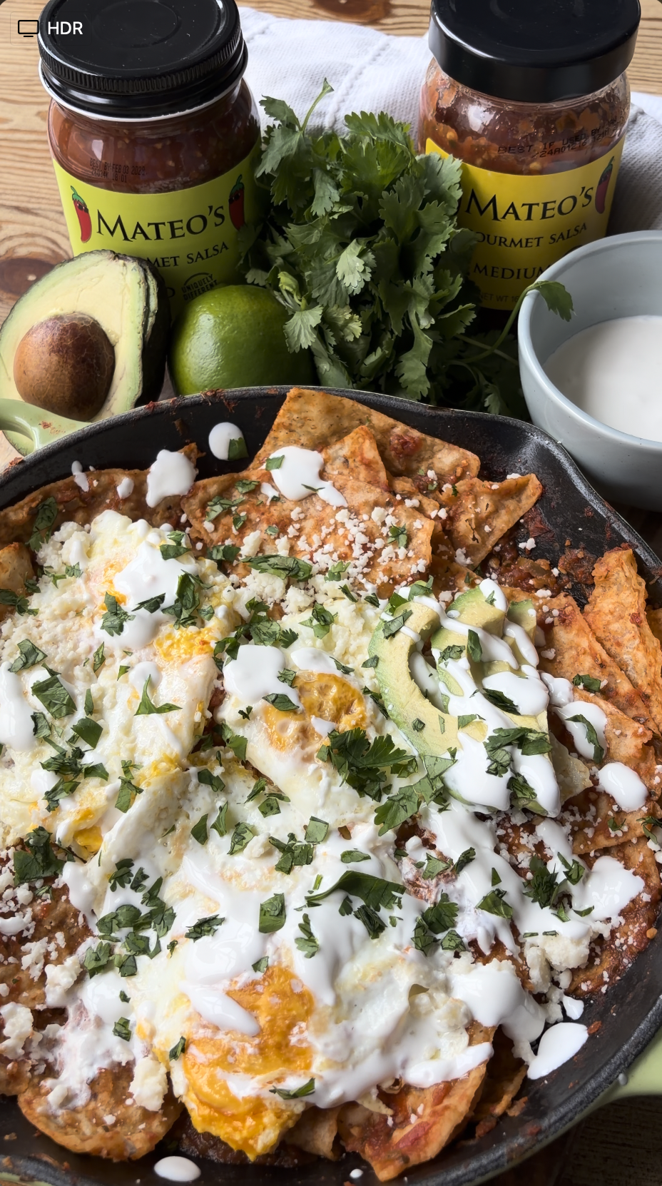 Chilaquiles with Salsa Roja