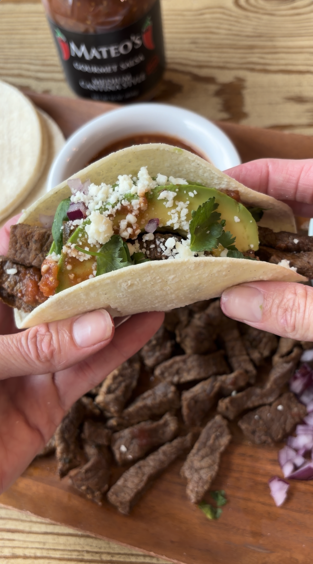 Mateo's Cantina Salsa Steak Tacos
