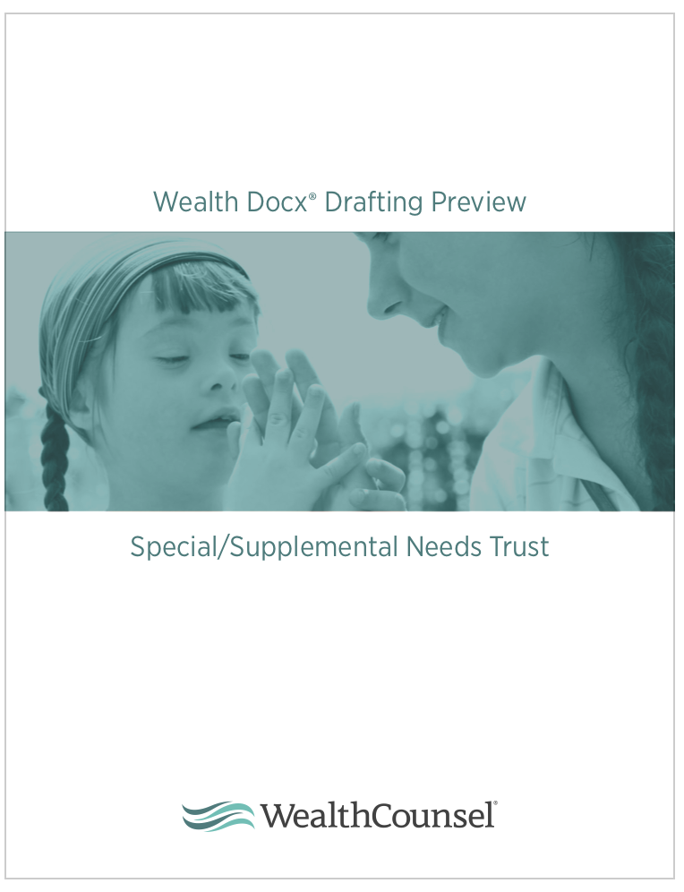Special Needs Trust Sample thumbnail