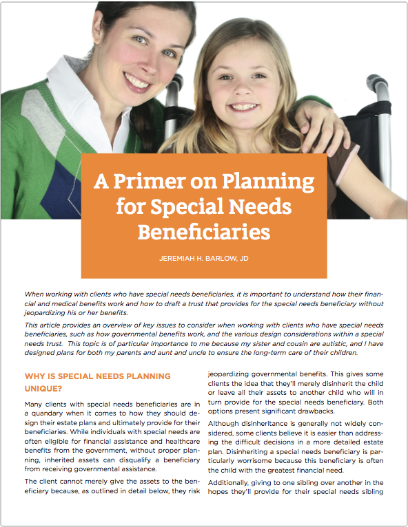 WCQ 2 Q2016 Special Needs Planning Primer thumbnail
