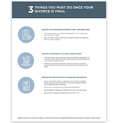 251211 THINGS YOU MUST DO ONCE YOUR DIVORCE IS FINAL Thumbnail 238x247 HW