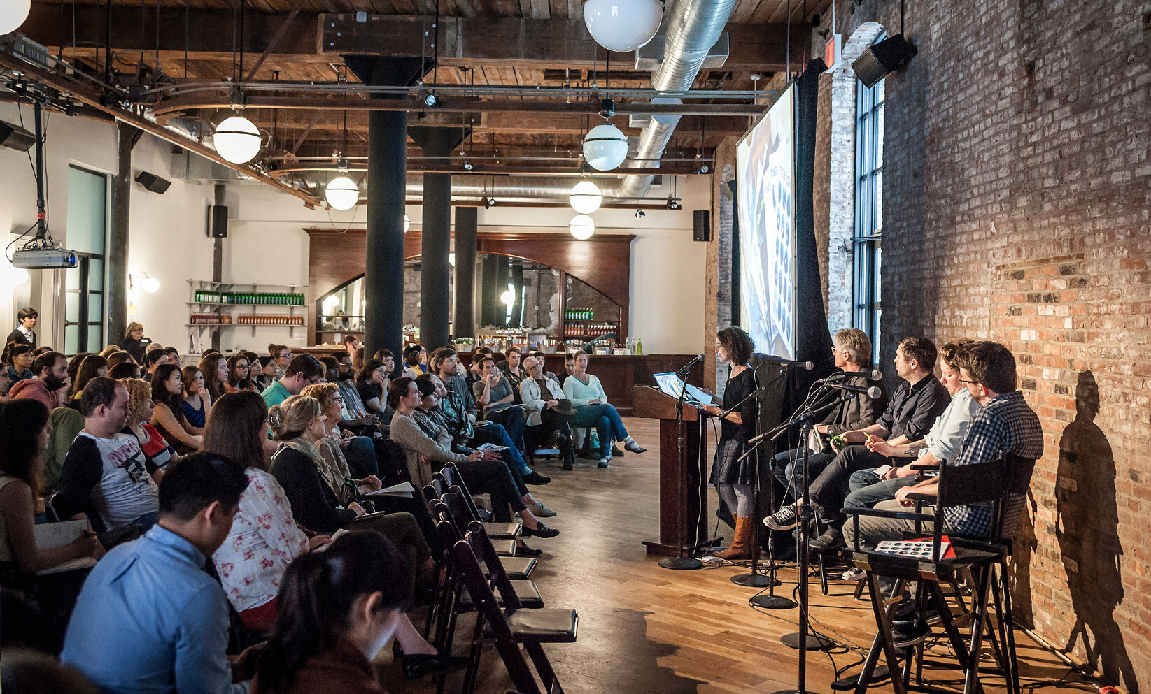A panel event at the Wythe Hotel