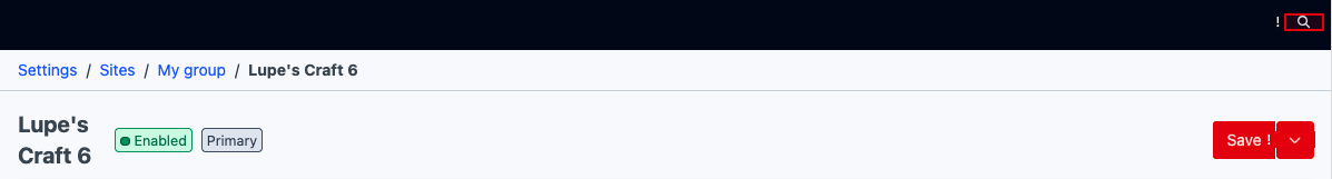 Two buttons in the control panel with red outlines and an adjacent warning indicator.