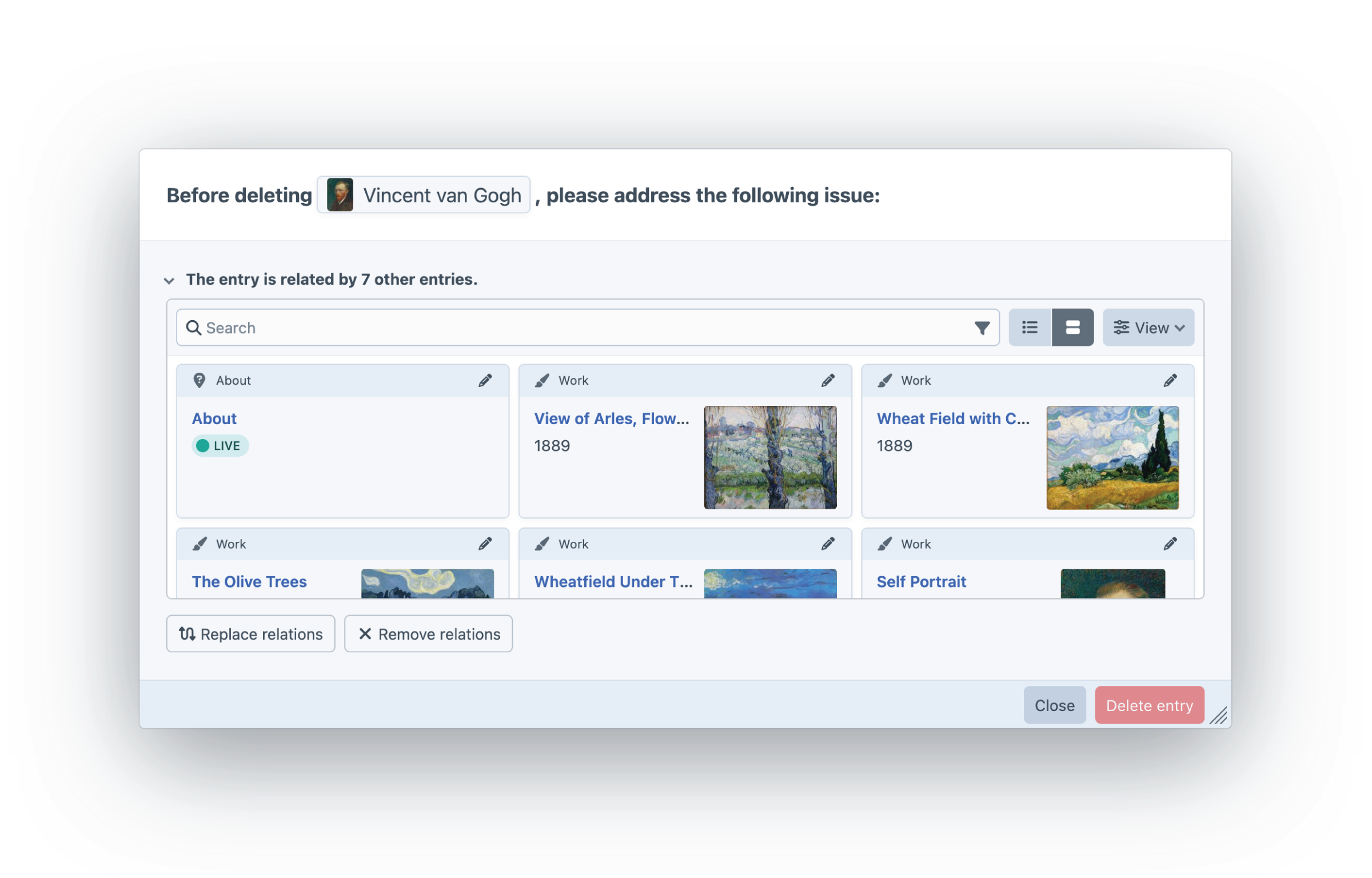 Element deletion modal white 2