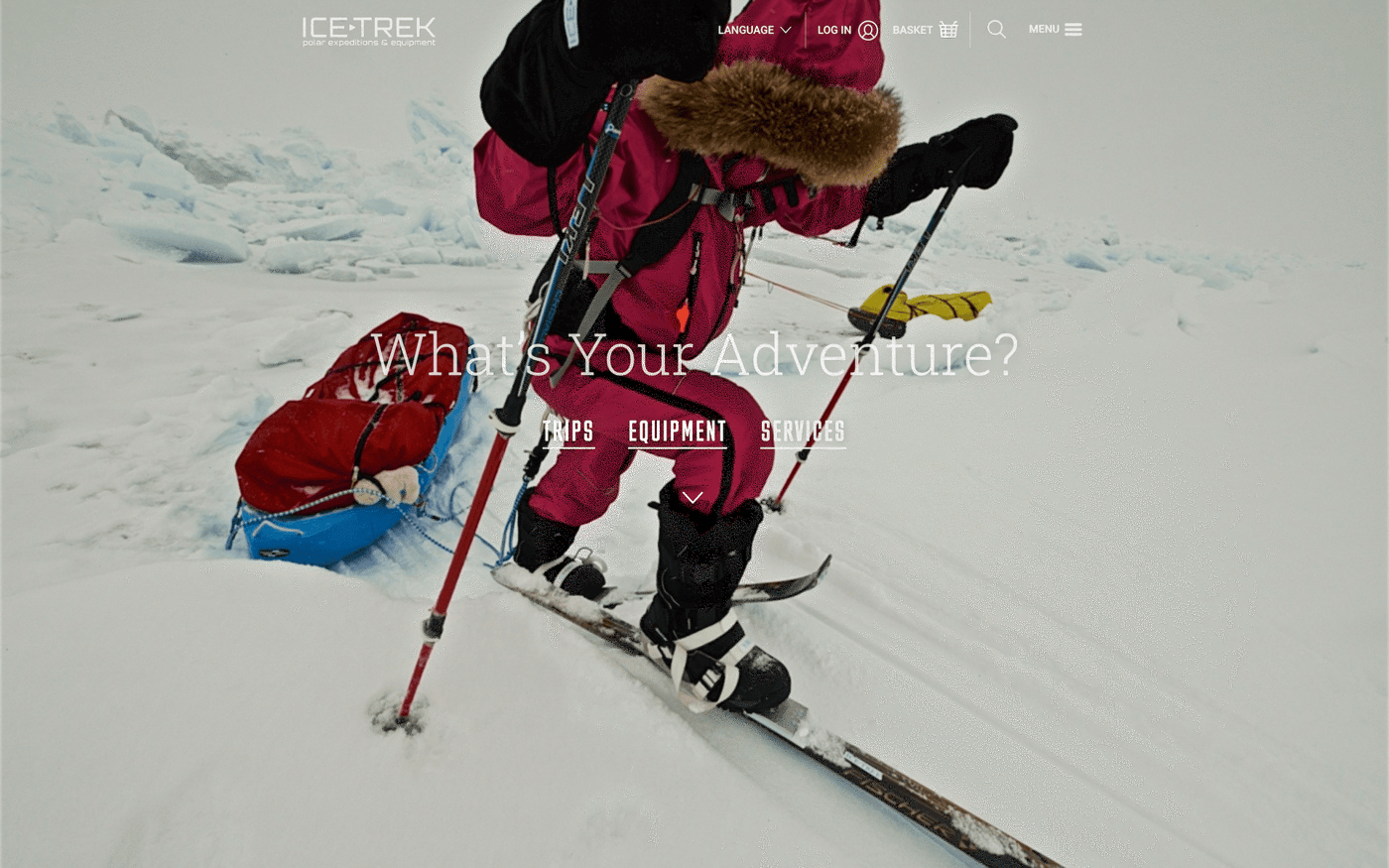 Icetrek homepage