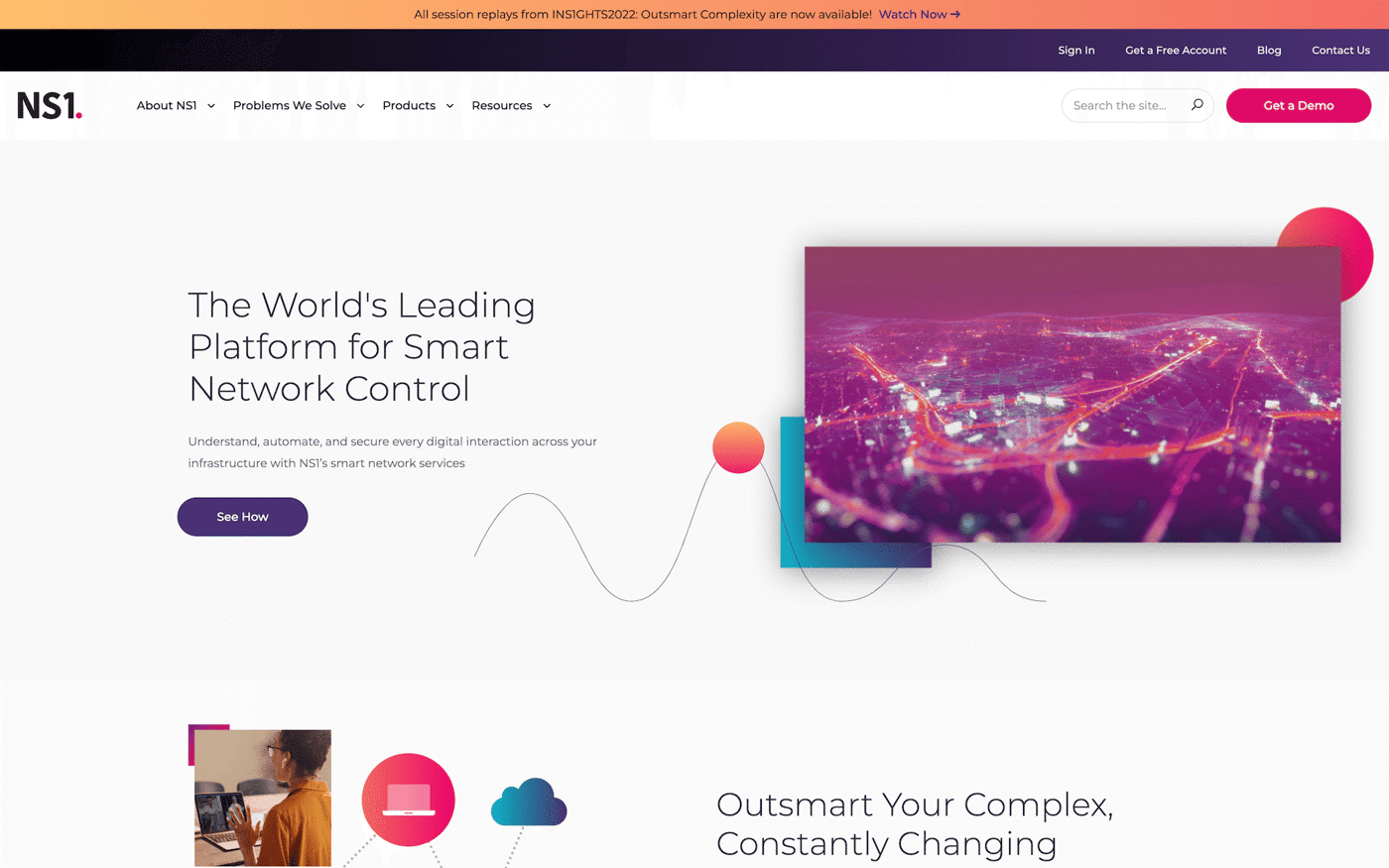NS1 homepage