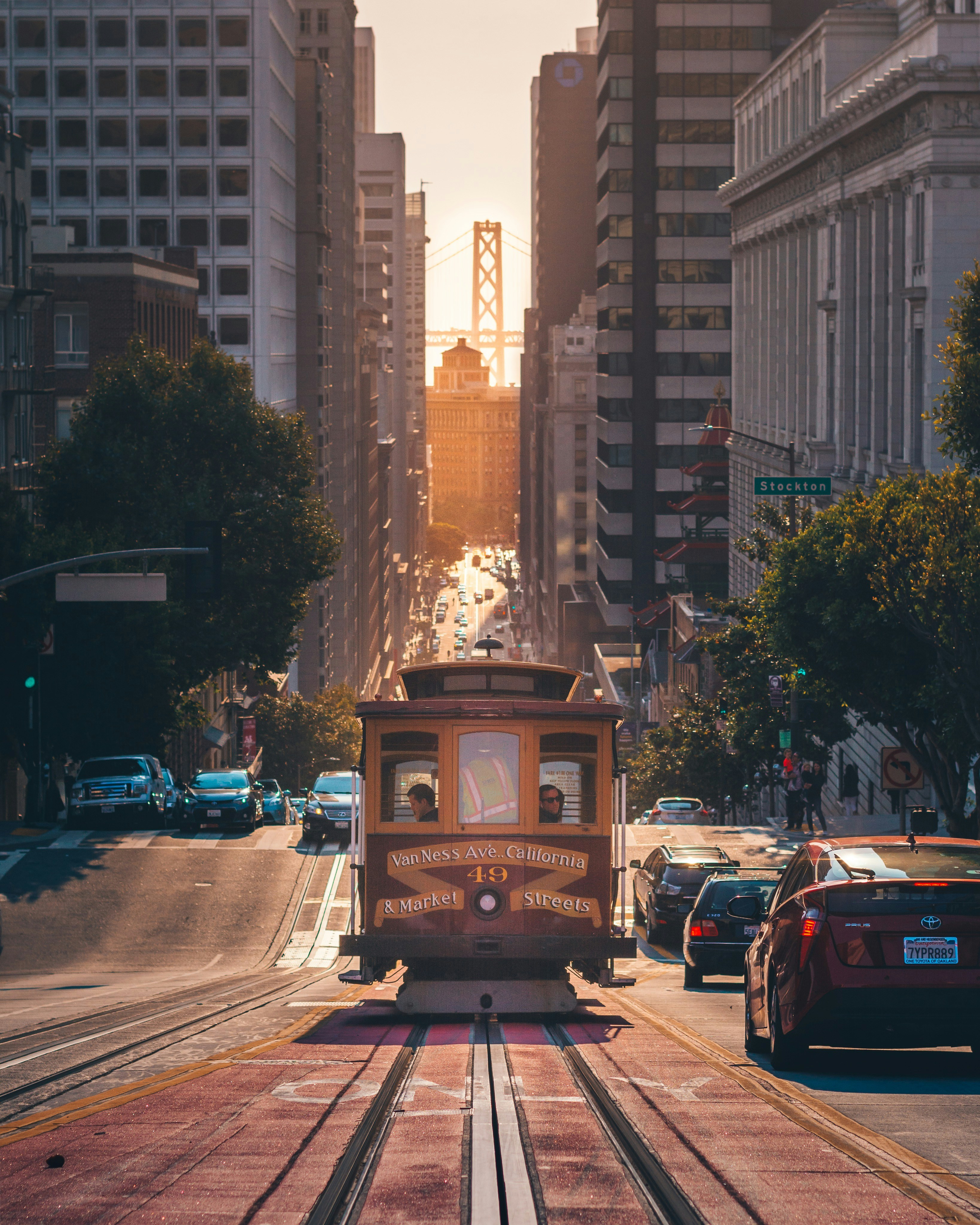 San francisco cable car