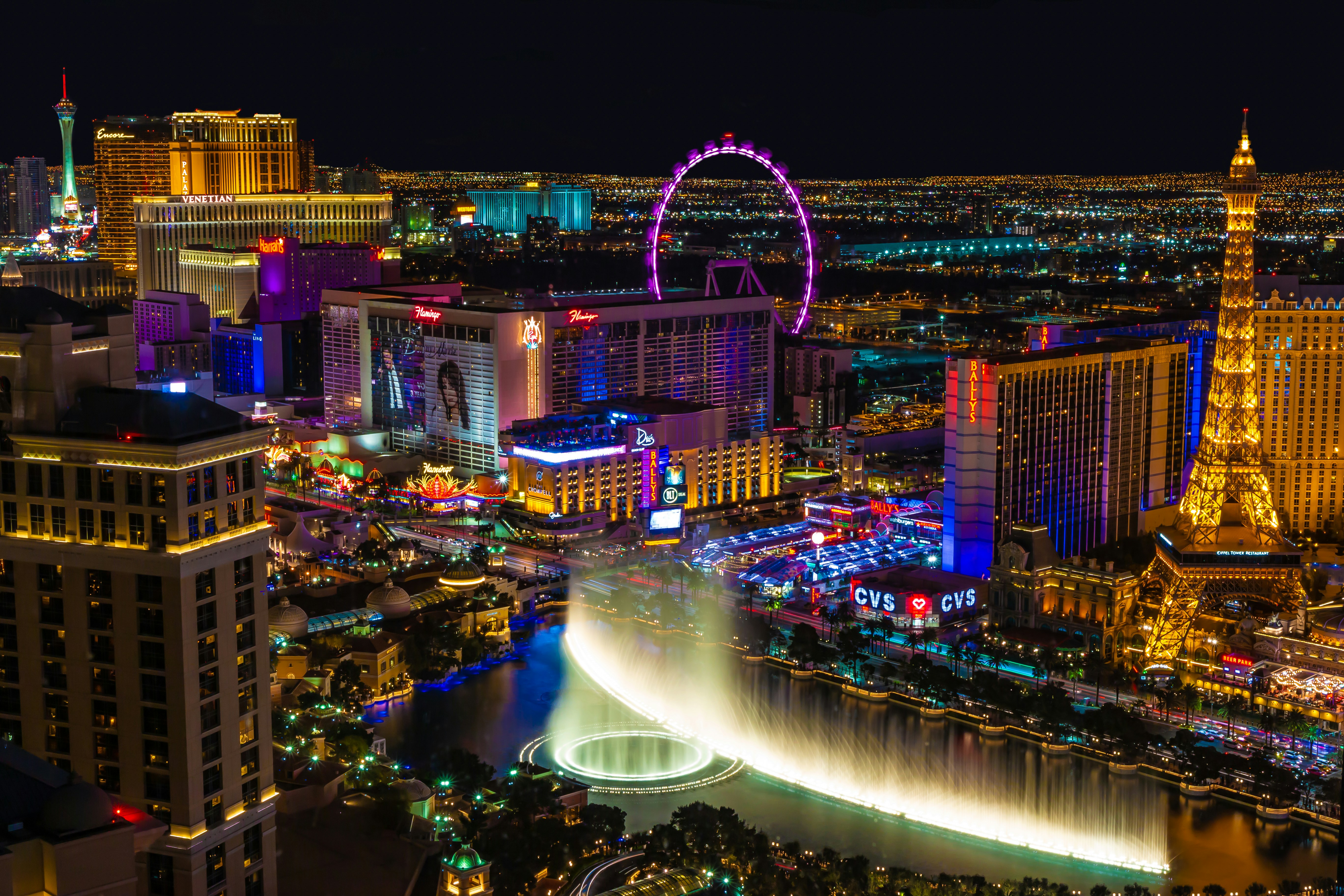 Las vegas strip nacht