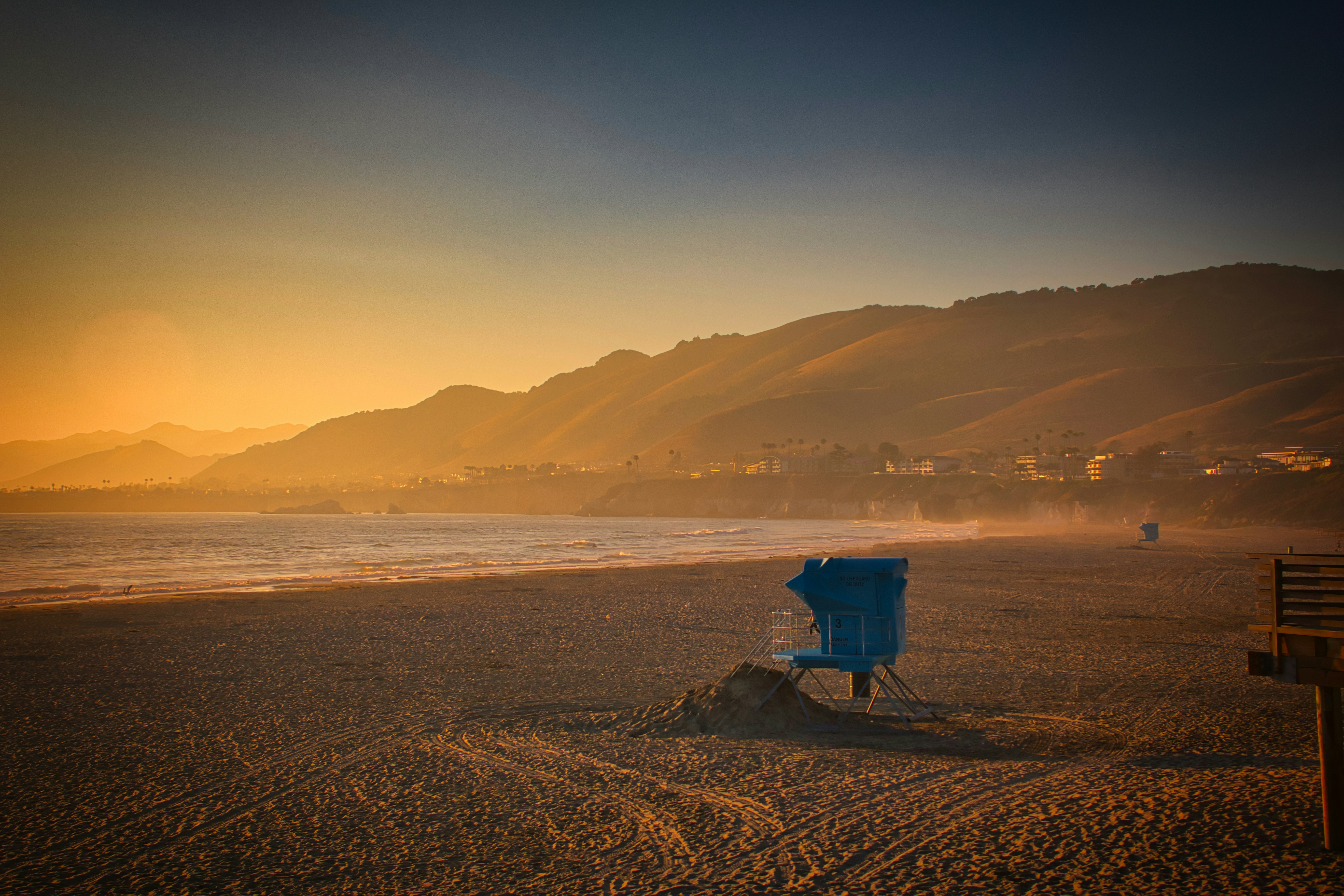 Pismo beach zonsondergang