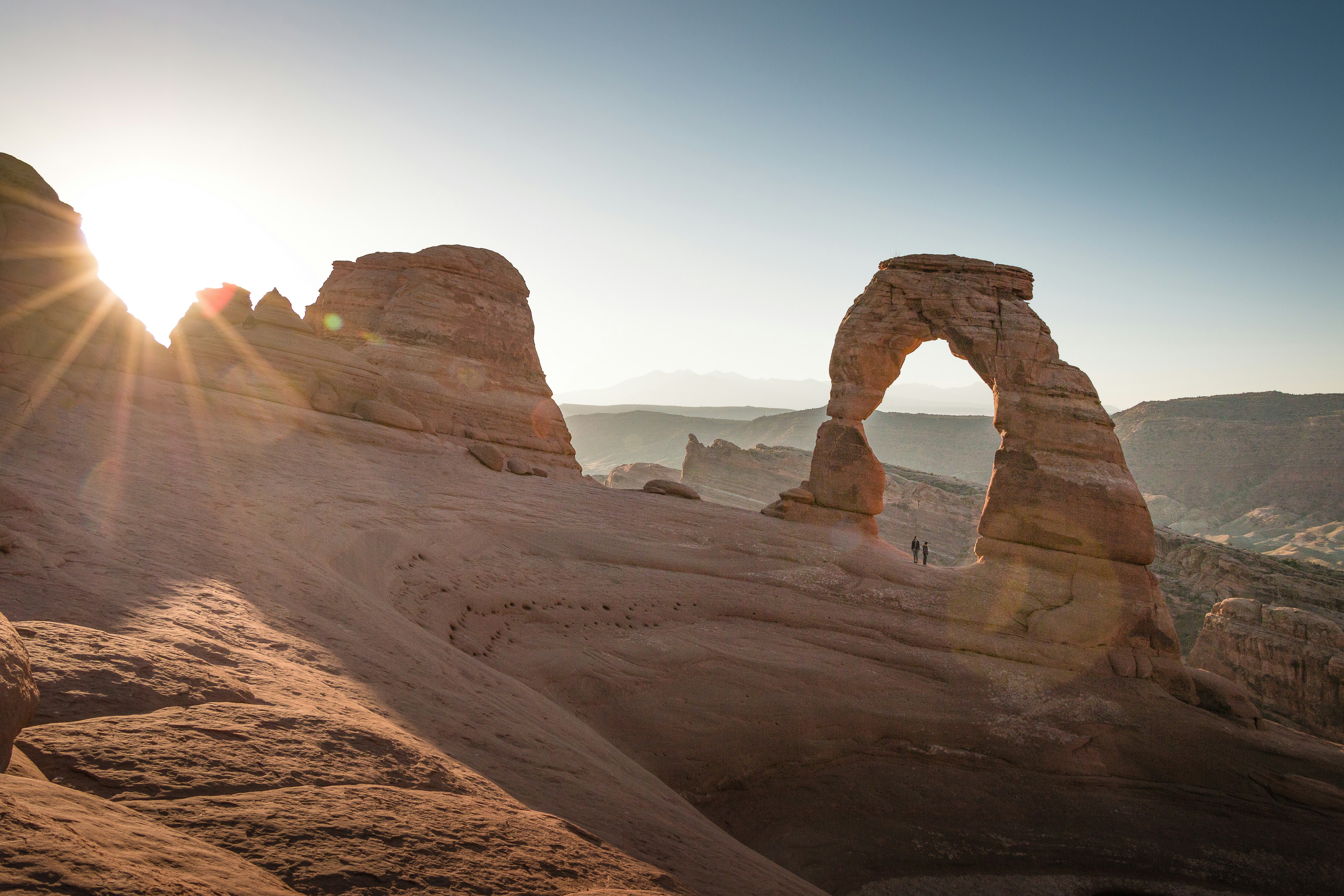 Arches national park delicate arch zonsopgang