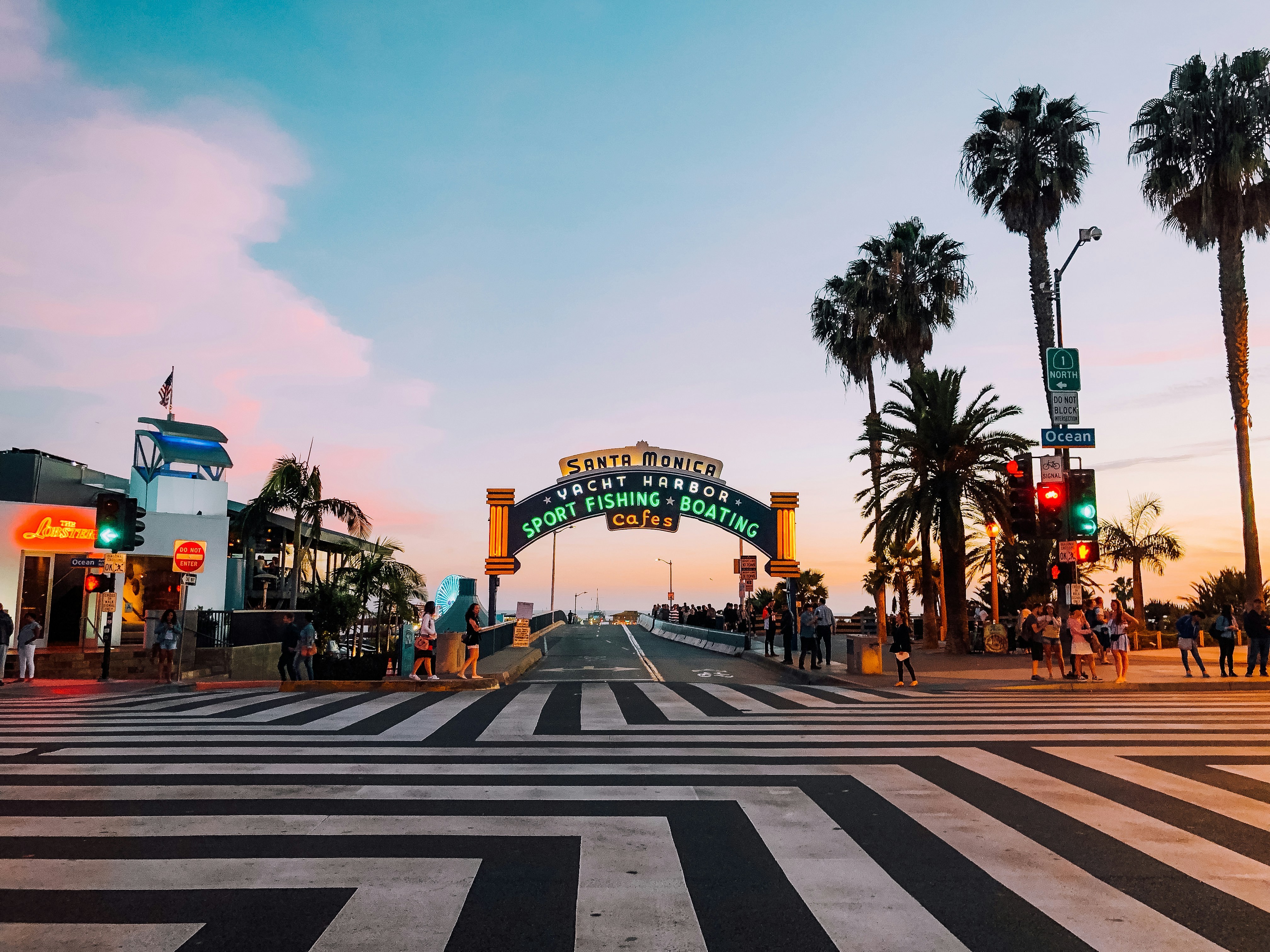 Los angeles santa monica pier entree