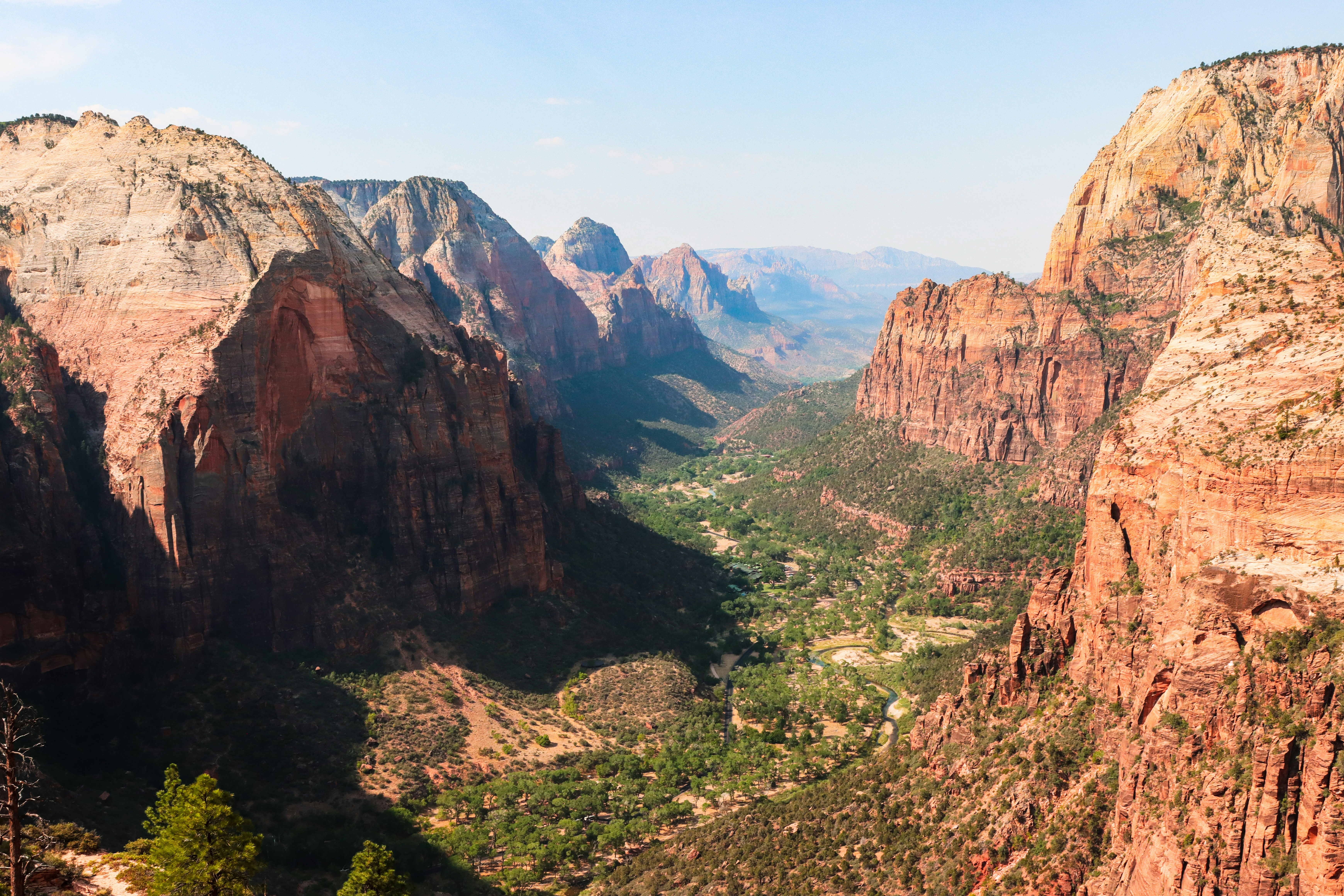 Zion national park uitzicht angels landing