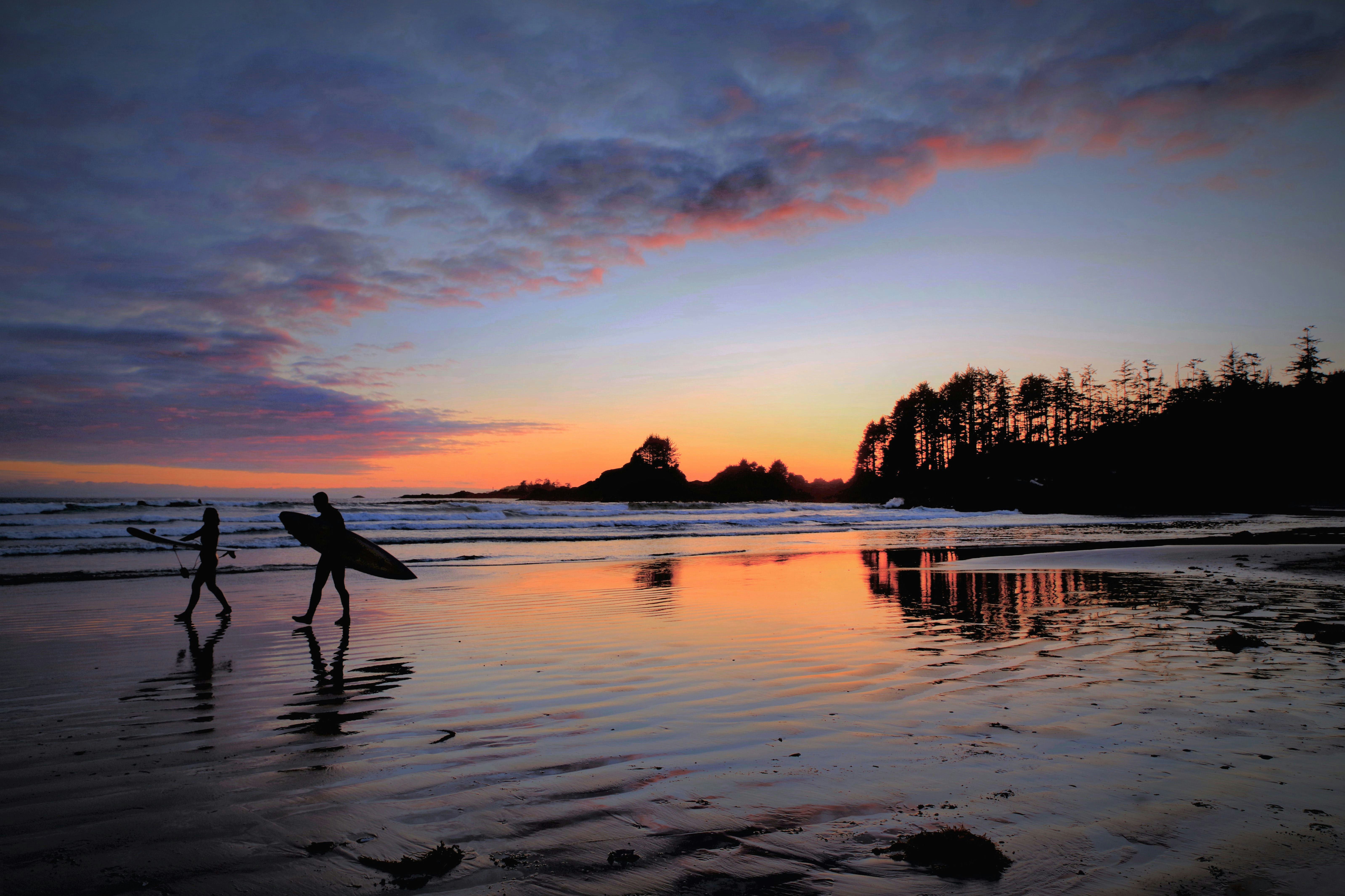 Tofino cox bay zonsondergang
