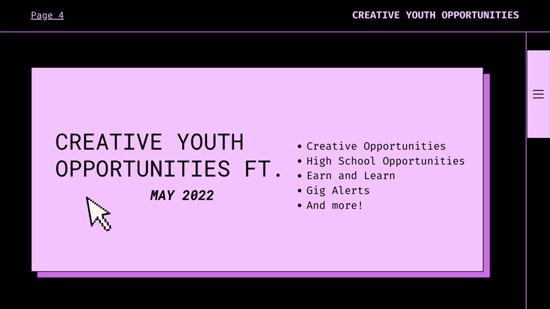 Creative Youth Opps