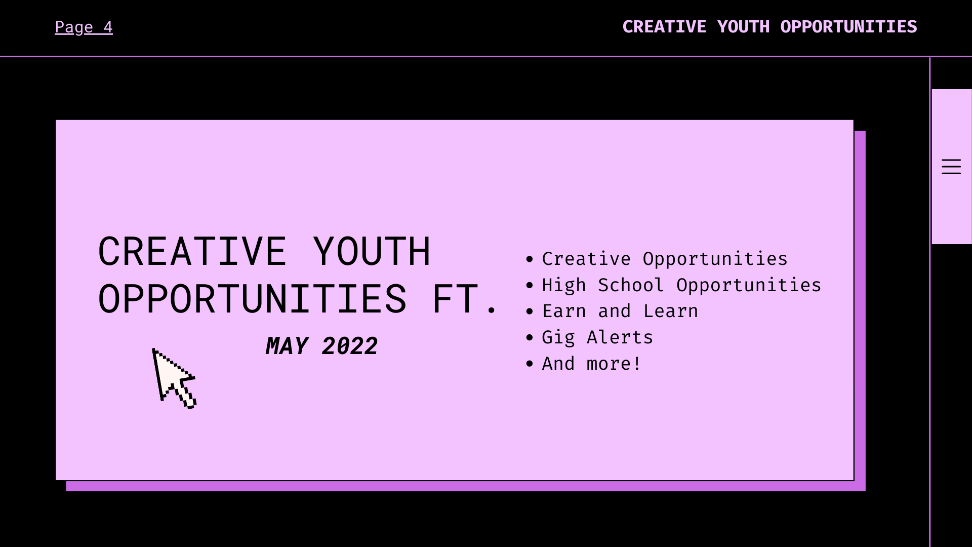 Creative Youth Opps